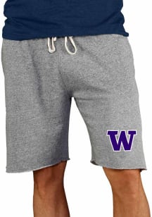 Concepts Sport Washington Huskies Mens Grey Mainstream Shorts