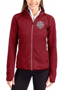 Cutter and Buck Indiana Hoosiers Womens Crimson 2025 CFP National Champions Mainsail Long Sleeve F..