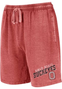 Concepts Sport Ohio State Buckeyes Mens Red Trackside Burnout Shorts