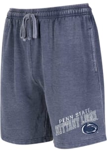 Concepts Sport Penn State Nittany Lions Mens Navy Blue Trackside Burnout Shorts