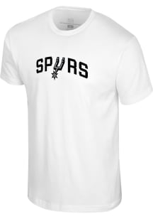 San Antonio Spurs White Origins Wordmark Short Sleeve T Shirt
