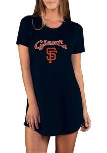 Concepts Sport San Francisco Giants Womens Black Marathon Loungewear Sleep Shirt