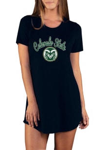 Concepts Sport Colorado State Rams Womens Black Marathon Loungewear Sleep Shirt