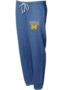Concepts Sport Michigan Wolverines Womens Mainstream Wordmark Blue Sweatpants