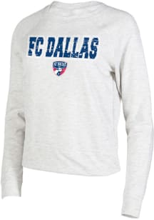 Concepts Sport FC Dallas Womens Oatmeal Mainstream Crew Sweatshirt