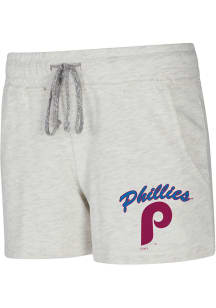 Concepts Sport Philadelphia Phillies Womens Oatmeal Mainstream Shorts