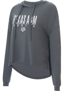 Concepts Sport Texas A&M Aggies Womens Charcoal Composite Hooded Sweatshirt