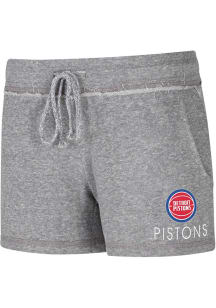 Concepts Sport Detroit Pistons Womens Grey Mainstream Shorts