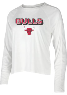 Concepts Sport Chicago Bulls Womens White Gable Loungewear Sleep Shirt