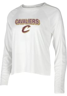 Concepts Sport Cleveland Cavaliers Womens White Gable Loungewear Sleep Shirt