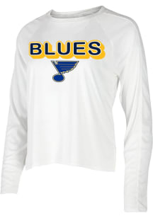 Concepts Sport St Louis Blues Womens White Gable Loungewear Sleep Shirt