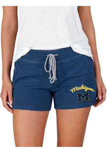 Concepts Sport Michigan Wolverines Womens Blue Mainstream Terry Shorts
