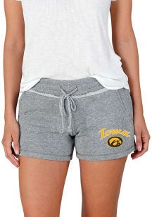 Concepts Sport Iowa Hawkeyes Womens Grey Mainstream Terry Shorts