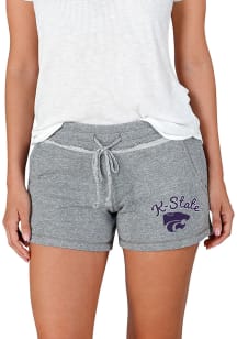 Concepts Sport K-State Wildcats Womens Grey Mainstream Terry Shorts