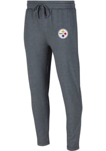 Concepts Sport Pittsburgh Steelers Mens Charcoal POWERPLAY Fashion Sweatpants