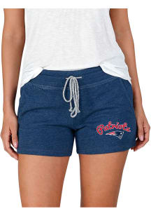 Concepts Sport New England Patriots Womens Navy Blue Mainstream Terry Shorts