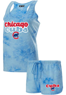 Concepts Sport Chicago Cubs Womens Blue Billboard PJ Set