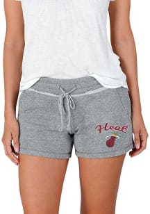 Concepts Sport Miami Heat Womens Grey Mainstream Terry Shorts