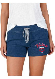Concepts Sport Minnesota Twins Womens Navy Blue Mainstream Terry Shorts