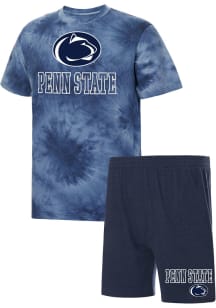 Concepts Sport Penn State Nittany Lions Mens Navy Blue Billboard Tie Dye Sleep Pants