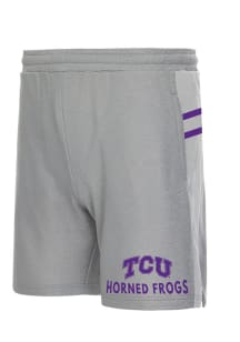 Concepts Sport TCU Horned Frogs Mens Grey Stature Shorts