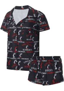 Concepts Sport Cincinnati Bearcats Womens Black Flagship PJ Set