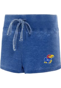 Concepts Sport Kansas Jayhawks Womens Blue Resurgence Shorts