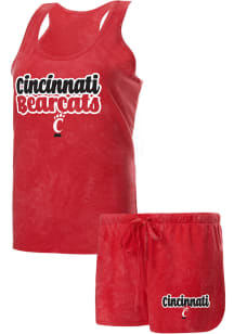 Concepts Sport Cincinnati Bearcats Womens Red Billboard PJ Set
