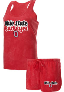 Concepts Sport Ohio State Buckeyes Womens Red Billboard PJ Set