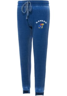 Concepts Sport Kansas Jayhawks Womens Resurgence Blue Sweatpants