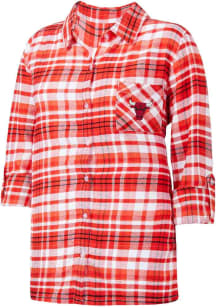 Concepts Sport Chicago Bulls Womens Red Mainstay Loungewear Sleep Shirt