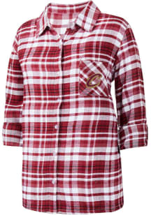 Concepts Sport Cleveland Cavaliers Womens Maroon Mainstay Loungewear Sleep Shirt