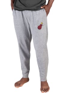 Concepts Sport Miami Heat Mens Grey Mainstream Cuffed Terry Sweatpants