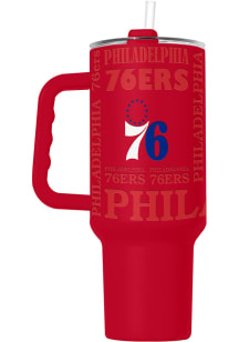 Logo Brands Philadelphia 76ers Replay Native 40 oz Stainless Steel Tumbler - Red