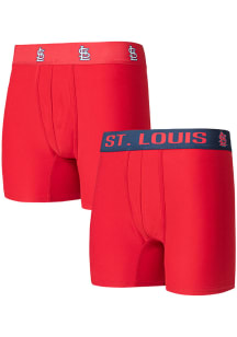 Concepts Sport St Louis Cardinals Mens Red Breakthrough 2pk Boxer Brief Boxer Shorts