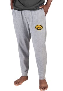 Concepts Sport Iowa Hawkeyes Mens Grey Mainstream Cuffed Terry Sweatpants