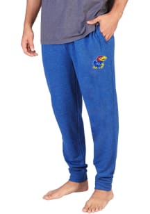 Concepts Sport Kansas Jayhawks Mens Blue Mainstream Cuffed Terry Sweatpants