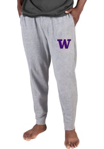 Concepts Sport Washington Huskies Mens Grey Mainstream Cuffed Terry Sweatpants