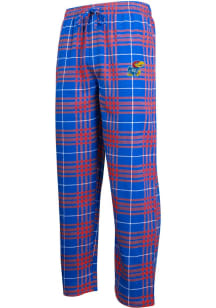 Concepts Sport Kansas Jayhawks Mens Blue Concord Plaid Sleep Pants