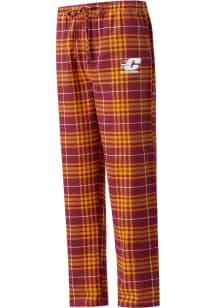 Concepts Sport Central Michigan Chippewas Mens Maroon Concord Plaid Sleep Pants