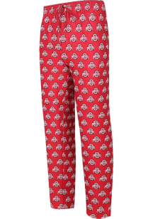 Concepts Sport Ohio State Buckeyes Mens Red Gauge Sleep Pants