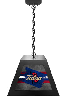 Tulsa Golden Hurricane Pendant Black Billiard Lamp