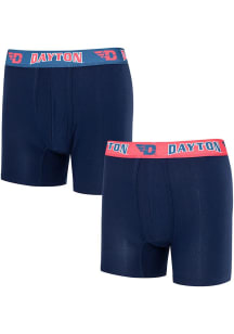 Concepts Sport Dayton Flyers Mens Navy Blue Breakthrough Boxer Shorts