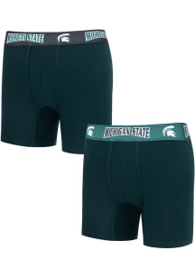 Concepts Sport Michigan State Spartans Mens Green Breakthrough Boxer Shorts