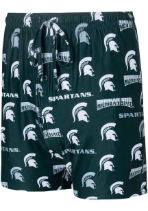 Concepts Sport Michigan State Spartans Mens Green Breakthrough Graphic Boxer Shorts