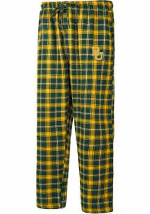 Concepts Sport Baylor Bears Mens Green Ledger Plaid Sleep Pants