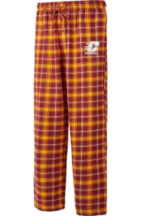 Concepts Sport Central Michigan Chippewas Mens Maroon Ledger Plaid Sleep Pants