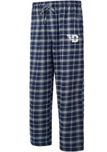 Concepts Sport Dayton Flyers Mens Navy Blue Ledger Plaid Sleep Pants