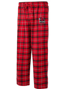 Concepts Sport Miami RedHawks Mens Red Ledger Plaid Sleep Pants