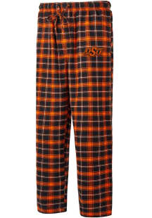 Concepts Sport Oklahoma State Cowboys Mens Black Ledger Plaid Sleep Pants